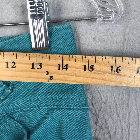 Vintage Jewells Classic Bottoms Jeans Jrs 11 Green Bareback Western High Waist - Picture 4 of 16